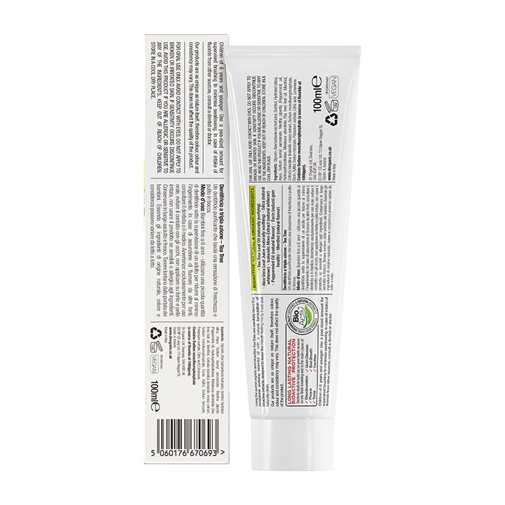 Dr Organic Tea Tree Toothpaste 100ml